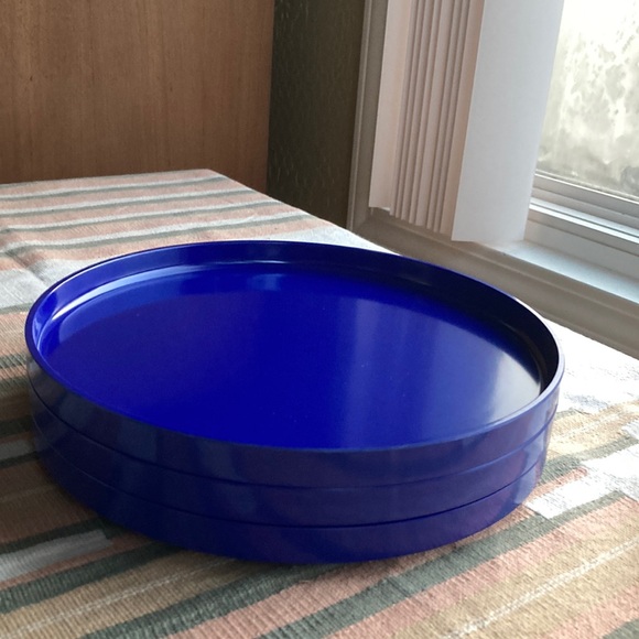 HELLER Design by Massimo Vignelli - Melamine Dinner Plates, Stackable Set of 3 - Picture 4 of 11